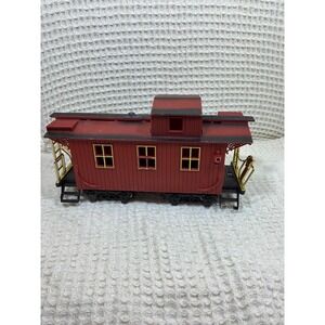 Vintage G Scale Santa Fe Caboose Model Train Car Red